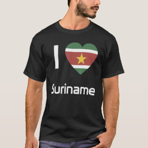 Camiseta Bandera nacional de Suriname de recuerdo para homb