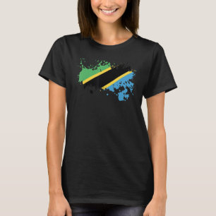 Camiseta Bandera nacional de Tanzania de recuerdo para homb