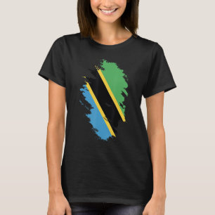 Camiseta Bandera nacional de Tanzania de recuerdo para homb