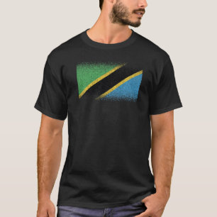 Camiseta Bandera nacional de Tanzania de recuerdo para homb