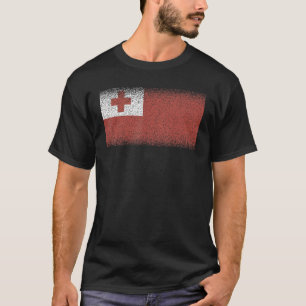 Camiseta Bandera nacional de Tonga recuerdo para hombres mu