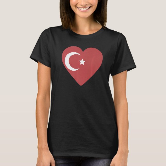 Camiseta Bandera nacional de Turquía de recuerdo para hombr (Anverso)