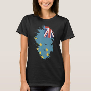 Camiseta Bandera nacional de Tuvalu para hombres mujeres