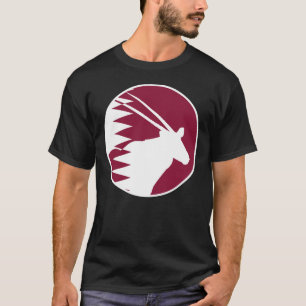 Camiseta Bandera nacional de un animal de Qatar Arabyx Qata