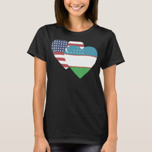 Camiseta Bandera nacional de Uzbekistán de recuerdo para ho