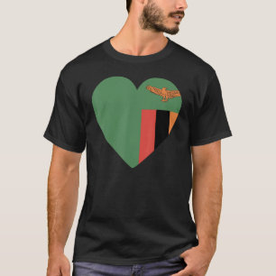 Camiseta Bandera nacional de Zambia de recuerdo para hombre