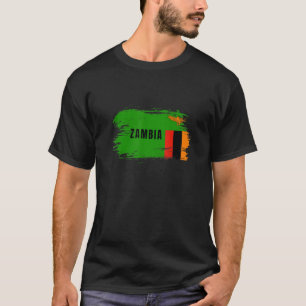 Camiseta Bandera nacional de Zambia: viajes a África orient