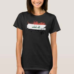 Camiseta Bandera nacional del Iraq de recuerdo para hombres