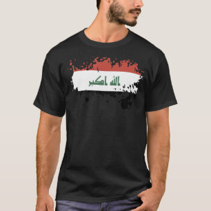 Camiseta Bandera nacional del Iraq de recuerdo para hombres