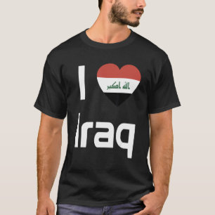 Camiseta Bandera nacional del Iraq de recuerdo para hombres