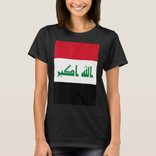 Camiseta Bandera nacional del Iraq retro vintage