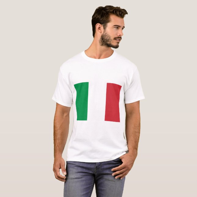 Camiseta Bandera nacional del mundo de Italia (Anverso completo)