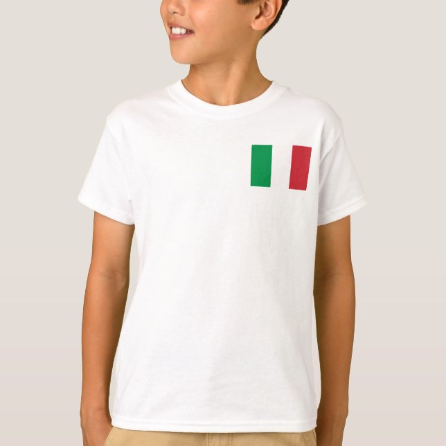Camiseta Bandera nacional del mundo de Italia (Anverso)
