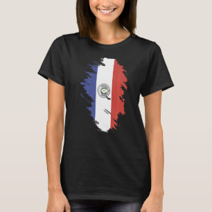 Camiseta Bandera nacional del Paraguay de recuerdo para hom