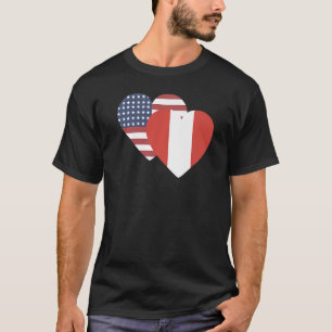 Camiseta Bandera Nacional del Perú de recuerdo para hombres