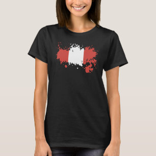 Camiseta Bandera Nacional del Perú de recuerdo para hombres