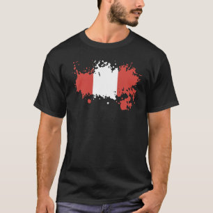 Camiseta Bandera Nacional del Perú recuerdo para hombres mu