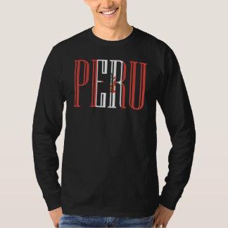 Camiseta Bandera Nacional del Perú recuerdo para hombres mu