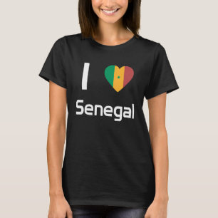 Camiseta Bandera nacional del Senegal de recuerdo para homb