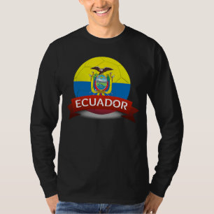 Camiseta Bandera nacional ecuatoriana fanática del fútbol