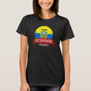 Camiseta Bandera nacional ecuatoriana fanática del fútbol