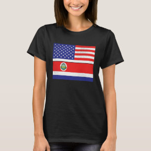 Camiseta Bandera nacional estadounidense costarricense Rota