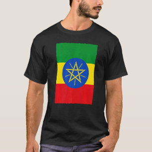 Camiseta Bandera nacional etíope retro vintage Etiopía