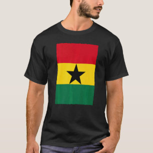 Camiseta Bandera nacional ghanesa retro vintage