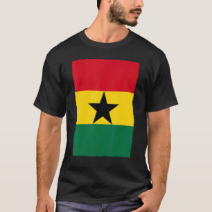 Camiseta Bandera nacional ghanesa retro vintage
