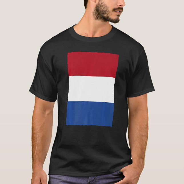 Camiseta Bandera nacional holandesa retro vintage Países Ba (Anverso)