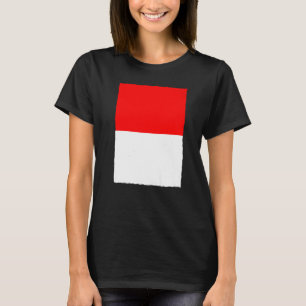 Camiseta Bandera nacional indonesia retro vintage