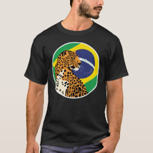 Camiseta Bandera nacional Jaguar de Brasil