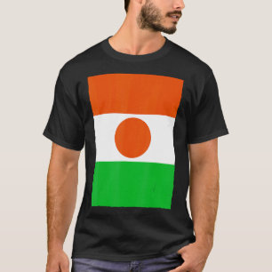 Camiseta Bandera nacional retro vintage de Níger