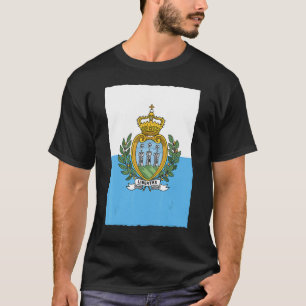Camiseta Bandera nacional retro vintage San Marino
