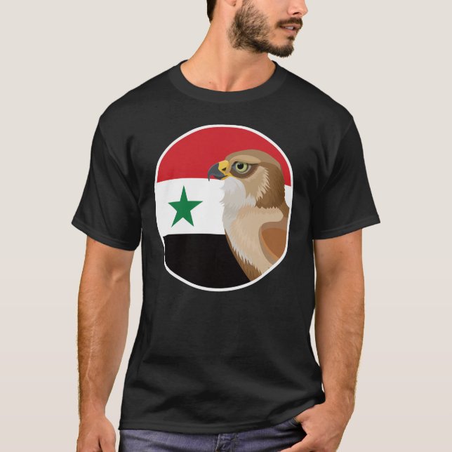 Camiseta Bandera nacional siria del halcón (Anverso)