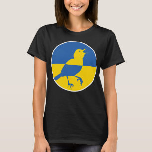 Camiseta Bandera nacional ucraniana de animales nocturnos