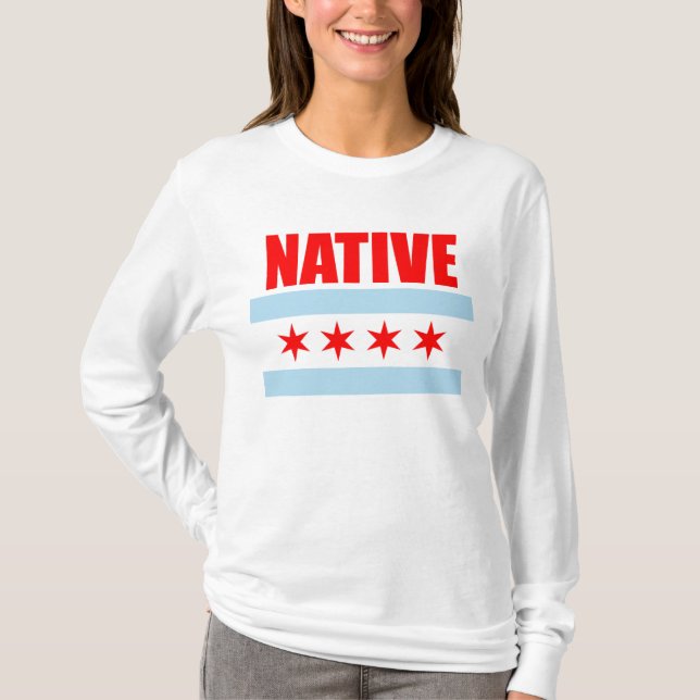 Camiseta Bandera nativa de Chicago (Anverso)