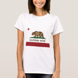 Camiseta Bandera nativa de la república de California