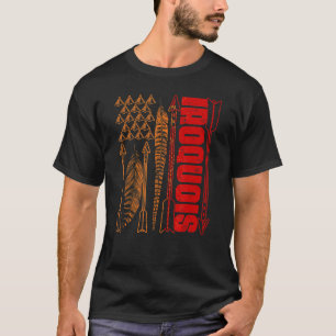 Camiseta Bandera nativa iroquesa orgullo indio americano