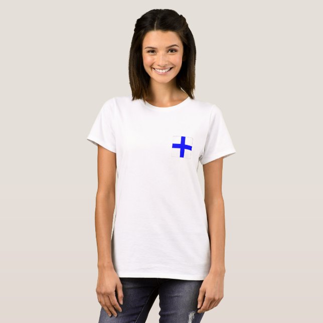 Camiseta Bandera Náutica X (Anverso completo)