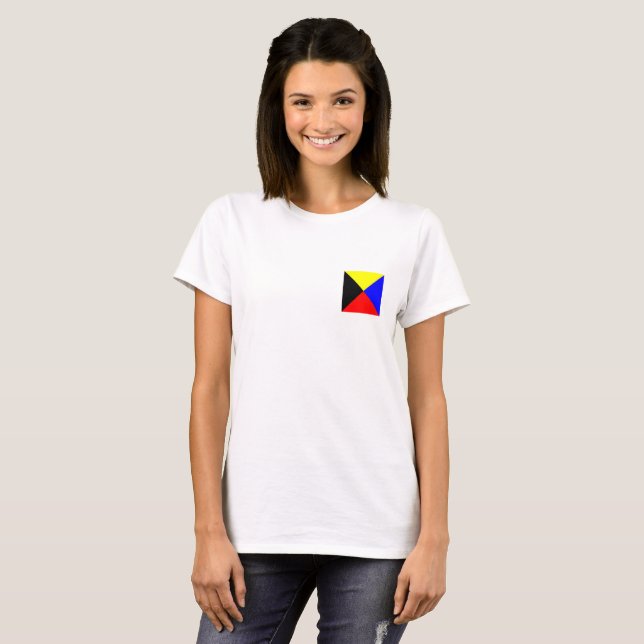Camiseta Bandera náutica Z (Anverso completo)