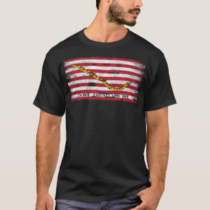 Camiseta Bandera Naval Jack del Vintage de Estados Unidos