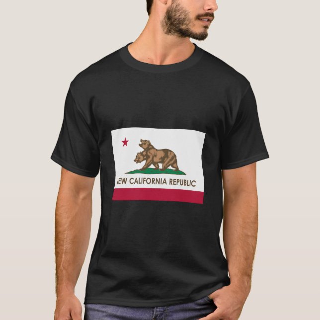 Camiseta Bandera Ncr de la República de Nueva California (Anverso)