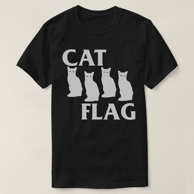 Camiseta Bandera negra de gato parodia de bandera negra (Diseño del anverso)