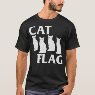 Camiseta Bandera negra de gato parodia de bandera negra