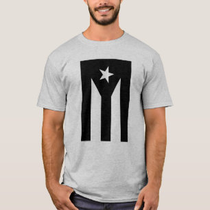 Camiseta Bandera negra de Puerto Rico