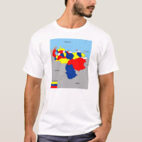 bandera negra del mapa político de venezuela
