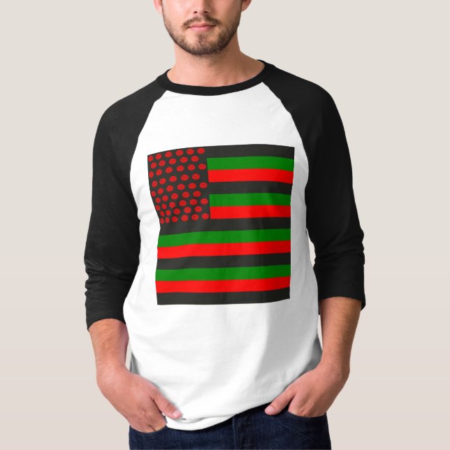 Camiseta Bandera negra del ZULÚ y verde roja (Anverso)