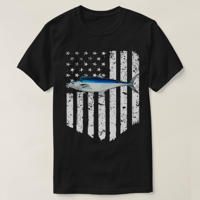 Camiseta Bandera Negra Estadounidense Blanca Caballa Españo (Diseño del anverso)
