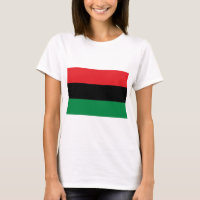 Bandera negra roja y verde panafricana de la UNIA